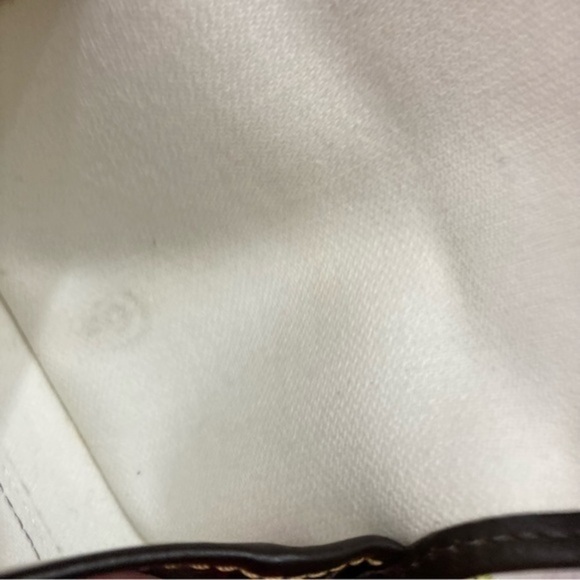 Dooney and Bourke signature db black tan wristlet clutch bag - Picture 9 of 9